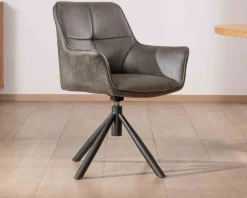 Online Lot de 2 chaises enveloppantes sur pieds rotatif 