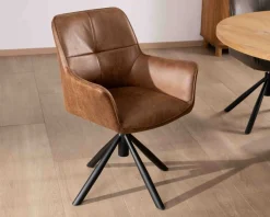 Best Lot de 2 chaises enveloppantes sur pied rotatif 