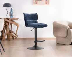 Clearance Lot de 2 chaises hautes matelassées réglables en hauteur 