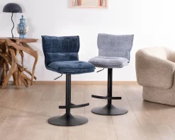 Clearance Lot de 2 chaises hautes matelassées réglables en hauteur 