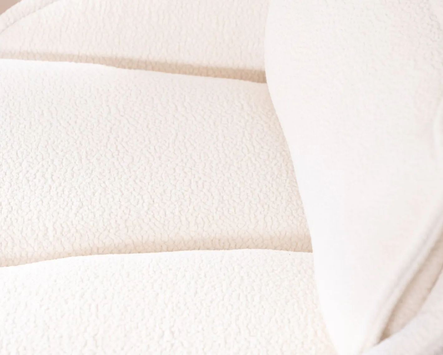 Online Lot de 2 chaises pivotantes sur pied étoile en métal "Biorg" en tissu blanc Chaise