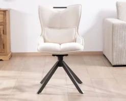 Online Lot de 2 chaises pivotantes sur pied étoile en métal