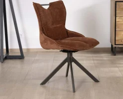 Clearance Lot de 2 chaises tournantes style rétro 