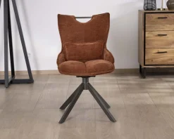 Clearance Lot de 2 chaises tournantes style rétro 