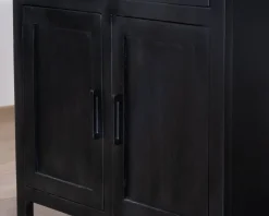 Online Îlot de cuisine noir avec coin repas