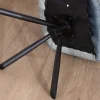 Clearance Lot de 2 fauteuils de repas pivotants en tissu bi texturé cuivré "Chilko" esprit rétro Chaise