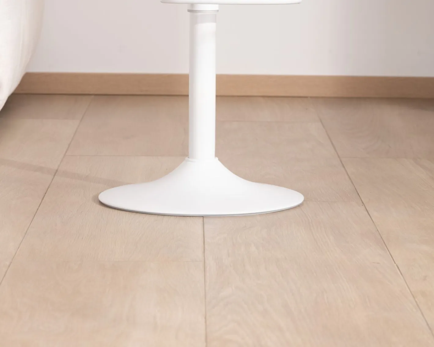 Best Lot de 2 tabourets ajustables en hauteur en métal blanc "Juo" avec assise bois Tabouret De Bar