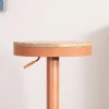 Online Lot de 2 tabourets de bar réglables en hauteur "Juo" bois et métal terracotta Tabouret De Bar
