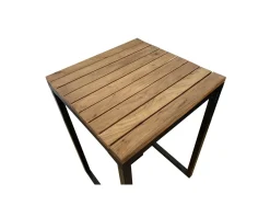 Online Mange-debout carré en bois exotique 70x70 cm 