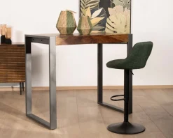 Sale Mange-debout rectangulaire style indus métal et bois "Industry" Table Haute Rectangulaire