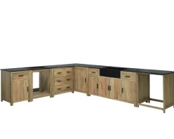 Online Meuble avec plateau granit pour four et plaques de cuisson 
