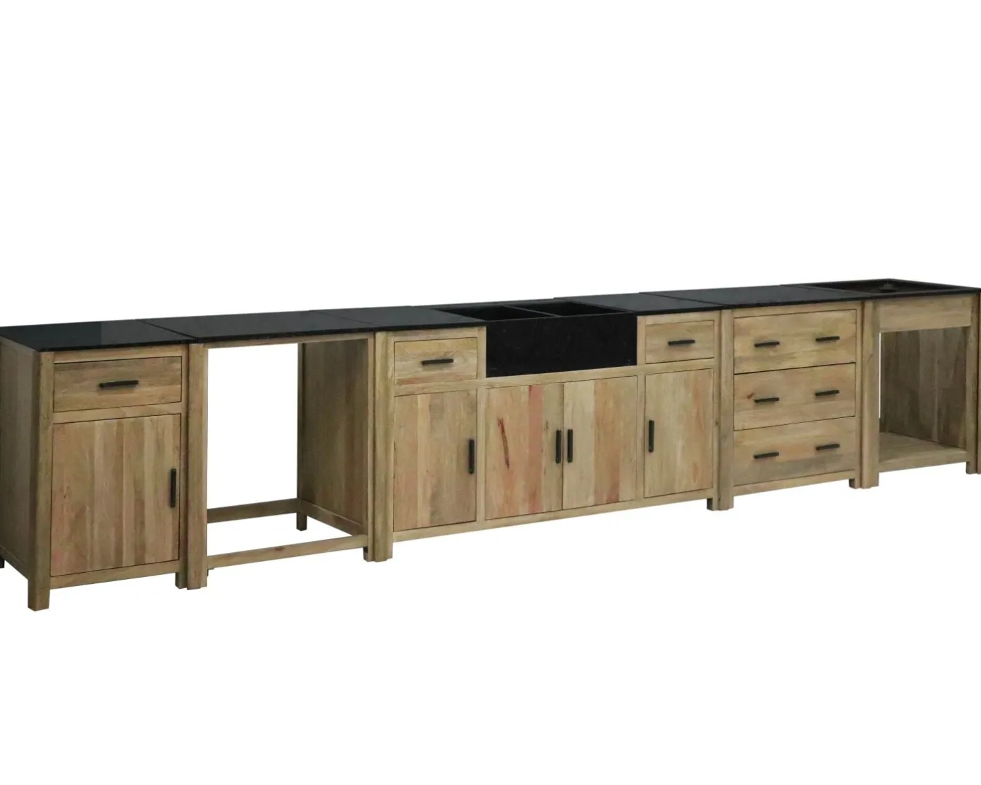 Clearance Meuble bois massif de cuisine 1 porte "Grand Chef" Eléments De Cuisine
