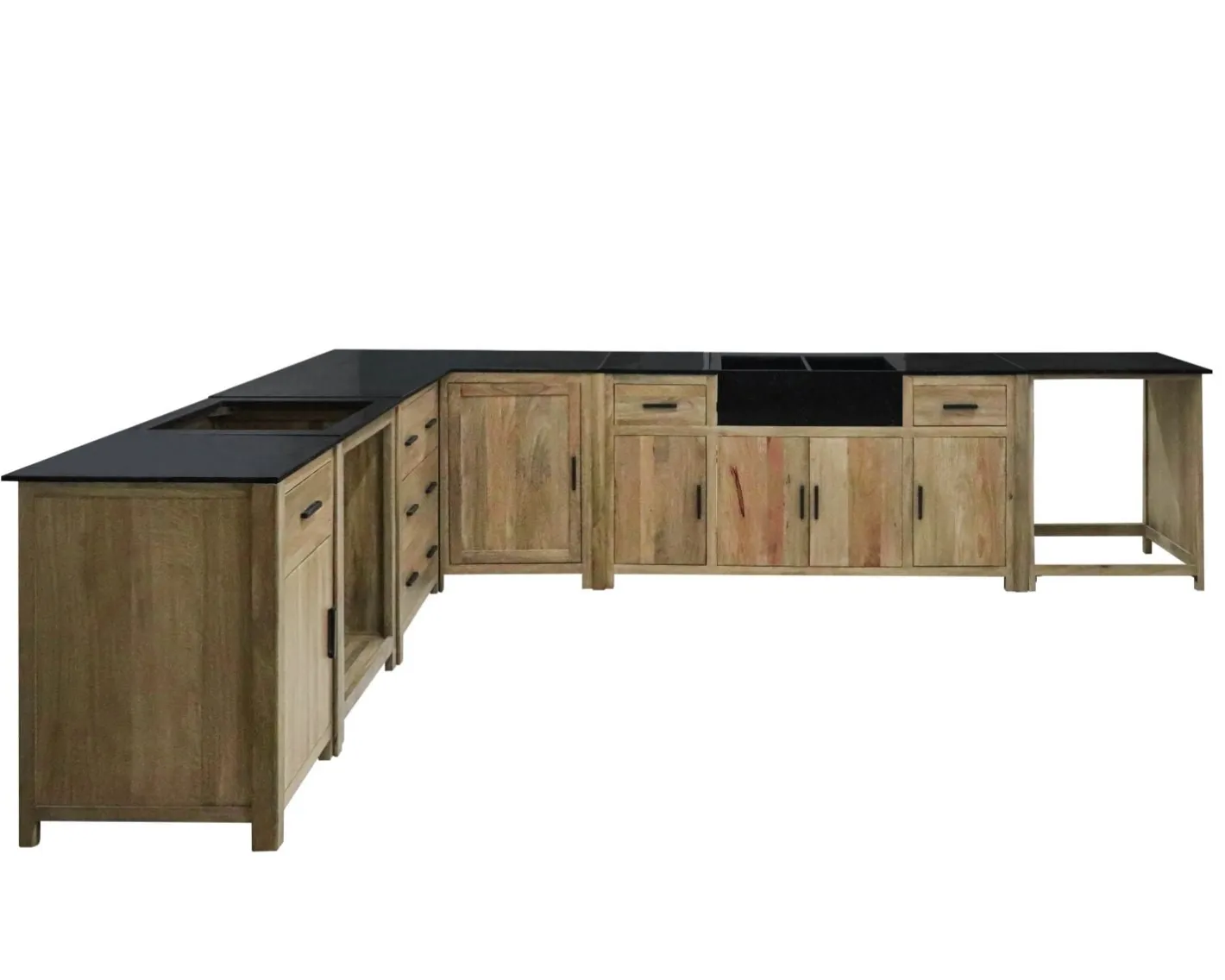 Clearance Meuble bois massif de cuisine 1 porte "Grand Chef" Eléments De Cuisine