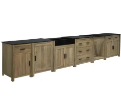 Clearance Meuble de cuisine bois massif 1 porte 1 tiroir 