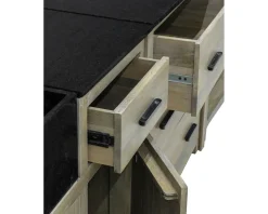 Clearance Meuble de cuisine bois massif 1 porte 1 tiroir 