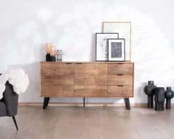 Hot Meuble de rangement bas 160 cm avec tiroirs