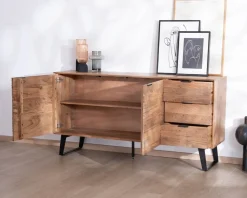 Hot Meuble de rangement bas 160 cm avec tiroirs