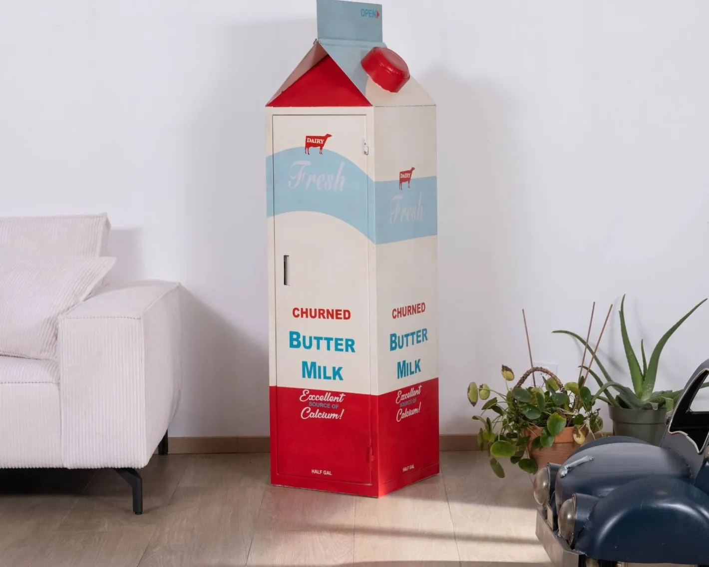 New Meuble de rangement original brique de lait Tetra Pack "Crazy" Rangement