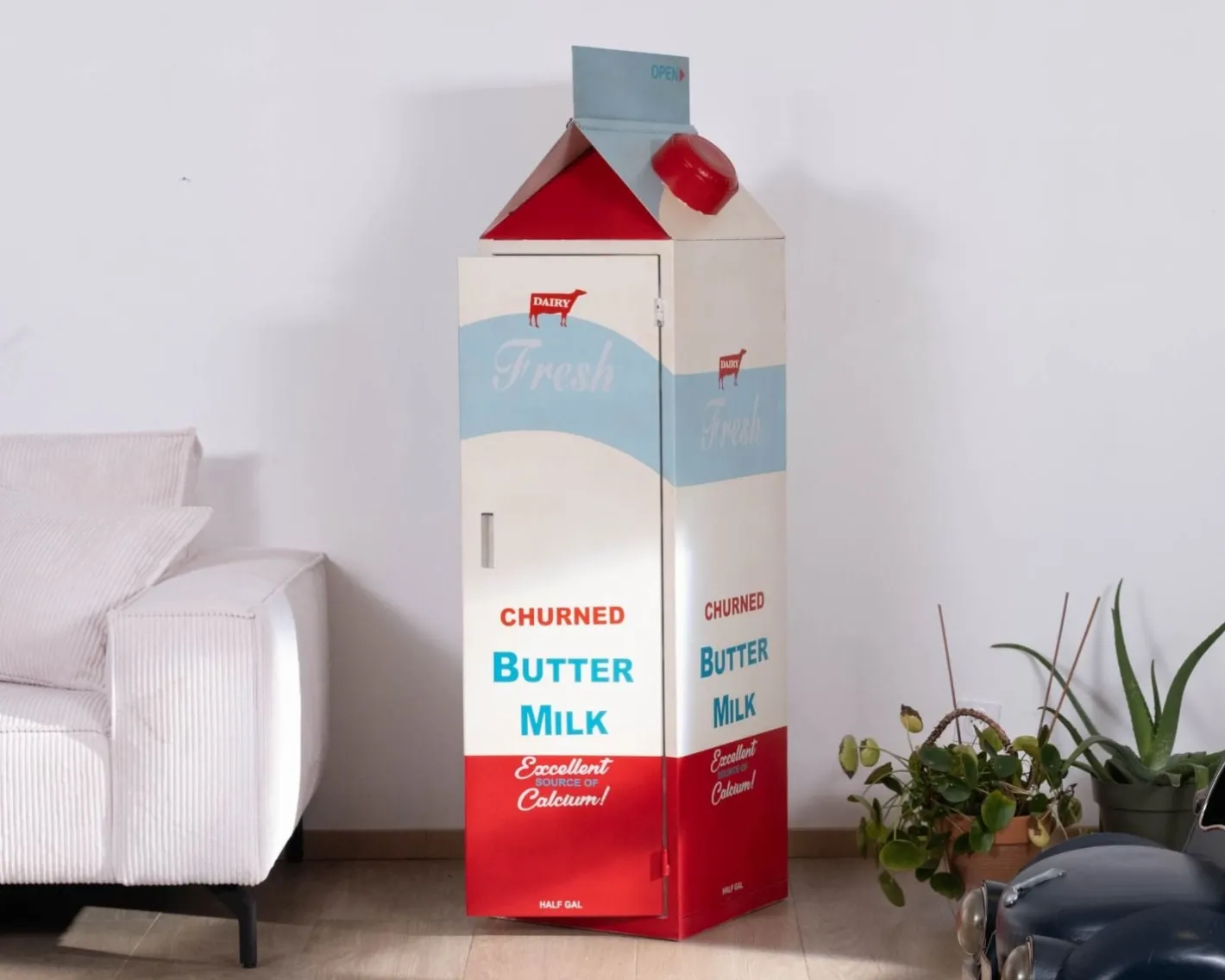 New Meuble de rangement original brique de lait Tetra Pack "Crazy" Rangement