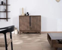 Discount Meuble de rangement 2 portes en manguier 