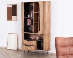 Clearance Meuble haut multi-rangement design rétro 