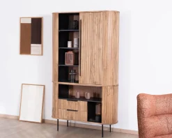 Clearance Meuble haut multi-rangement design rétro 