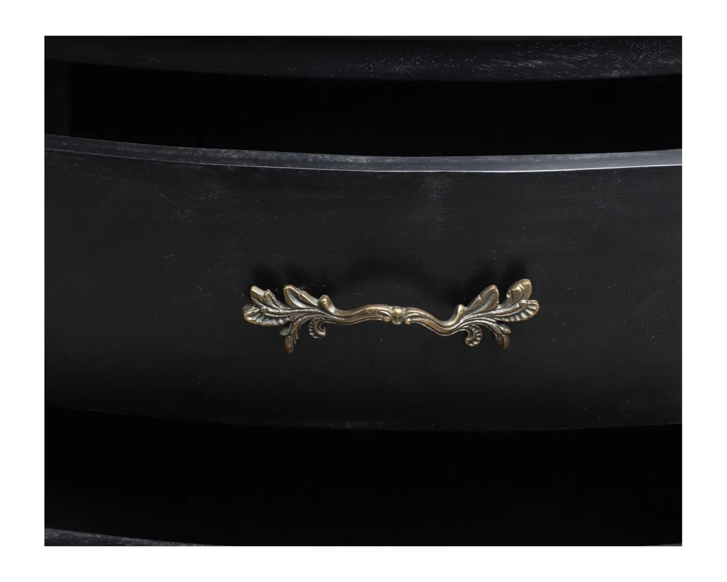 Meuble salle de bain en manguier noir et pierre tiroirs rétro style commode Meuble Sous Vasque