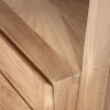 Meuble sous vasque design japandi 120 cm en teck "Beau Matin" Meuble Sous Vasque