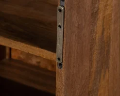 Sale Meuble sous vasque suspendu 120 cm en manguier foncé 