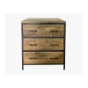 Clearance Meuble 3 tiroirs pour cuisine style industriel bois et métal "Atelier" Eléments De Cuisine