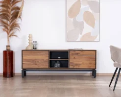 Online Meuble télé 175 cm bicolore contemporain 