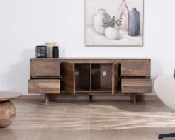 Hot Meuble télé 160 cm design épuré Japandi 