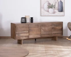 Hot Meuble télé 160 cm design épuré Japandi 