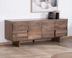 Hot Meuble télé 160 cm design épuré Japandi 