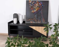 Hot Meuble télé 140 cm en bois massif 