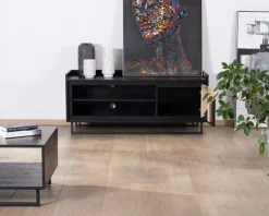 Hot Meuble télé 140 cm en bois massif 