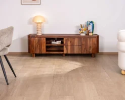 New Meuble télé en palissandre "Rosewood" 160 cm Meuble Télé