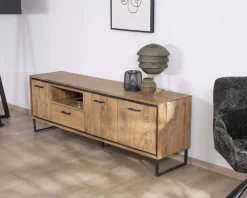 Online Meuble télé industriel en acacia 180 cm "Baltik" Meuble Télé
