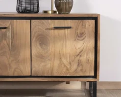 Online Meuble télé industriel en acacia 180 cm 