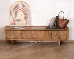 Online Meuble TV bas 180 cm en manguier naturel