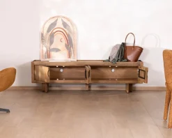 Online Meuble TV bas 180 cm en manguier naturel