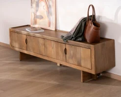 Online Meuble TV bas 180 cm en manguier naturel