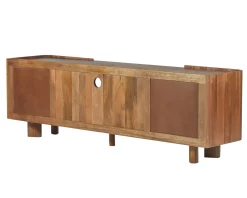 Clearance Meuble TV 175 cm en manguier massif style contemporain minimaliste