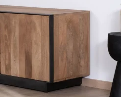 Clearance Meuble TV 150 cm en manguier style épuré 