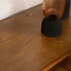 Meuble TV 160cm en teck et manguier et pieds métal noir "Sheffield" Meuble Télé