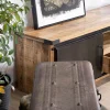 Online Meuble TV 180 cm à portes coulissantes métal et bois "Caractère" Meuble Télé