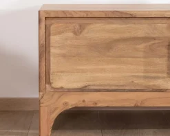 Clearance Meuble TV 160 cm style zen en acacia 