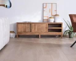 Clearance Meuble TV en manguier massif style ethnique chic "Aruna" Meuble Télé