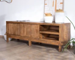 Clearance Meuble TV en manguier massif style ethnique chic 