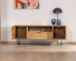 Hot Meuble TV en teck recyclé